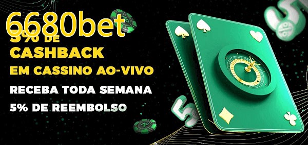 Promoções do cassino ao Vivo 6680bet